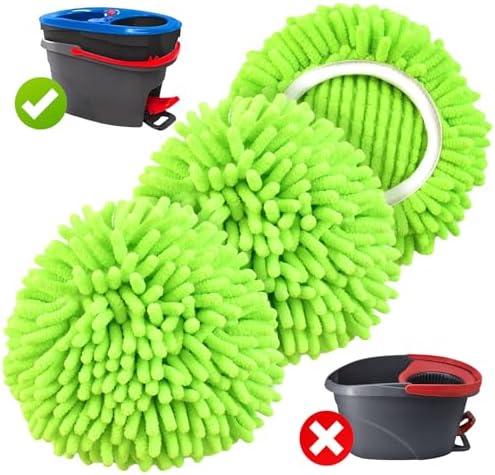 Mop Replace Head for O Cedar, Spin Mop Heads Replacements for Ocedar RinseClean by Yuunaie