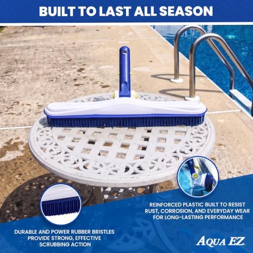 Aqua EZ 16in Rubber Bristled Pool Wall Brush - Image 5