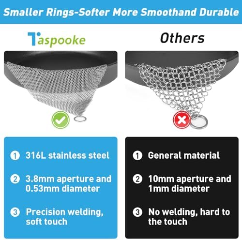 Cast Iron Cleaner & Chainmail Skillet Scrubber - Image 4
