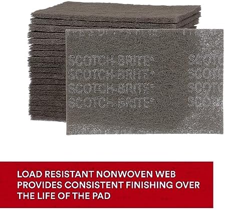 Scotch-Brite Ultra Fine Grade 7448 Hand Pad, 6 in x 9 in Hand Pads, Nonwoven - Image 5