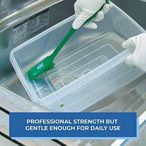 Vikan - Fine Dish Brush - Heavy-Duty, Slip-Resistant Cleaning Brush, - Image 7