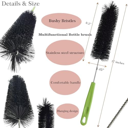 17 Inches Extra Long Handle Bottle Cleaning Brush - Image 3