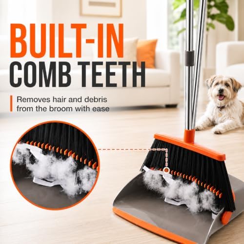 Broom and Dustpan Set, Upgraded Broom - Image 3