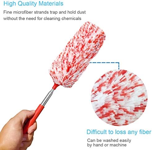 Tonmp 4 Pcs, Hand Microfibre Cleaning Tool Extendables - Image 3