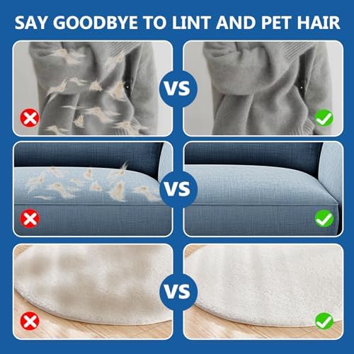 2 Packs 5-Finger Pet Hair Removal Glove, Remover Tool - Image 4