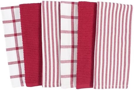 KAF Home Premium Kitchen Towels, Large 100% Cotton, Flat & Terry Absorbent Dish - Image 3