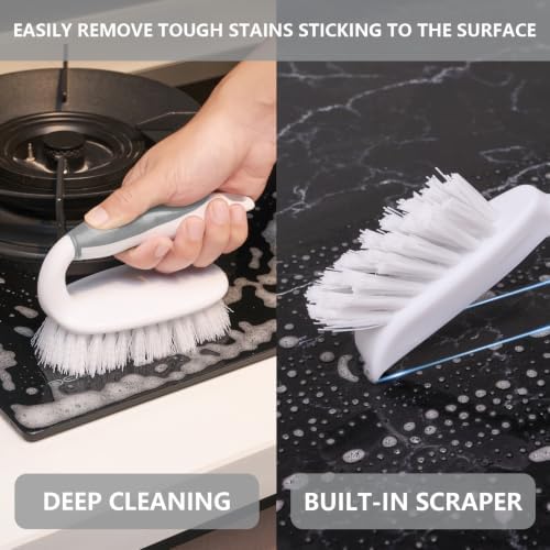 Scrub Brush Set, 4 Pack Deep Cleaning Brush Kit - Image 3