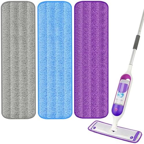 Reusable Mop Pads for Swiffer PowerMop, Mop Refills for Multi-Surface Floor by UMAYCOOL-YourBestChoice