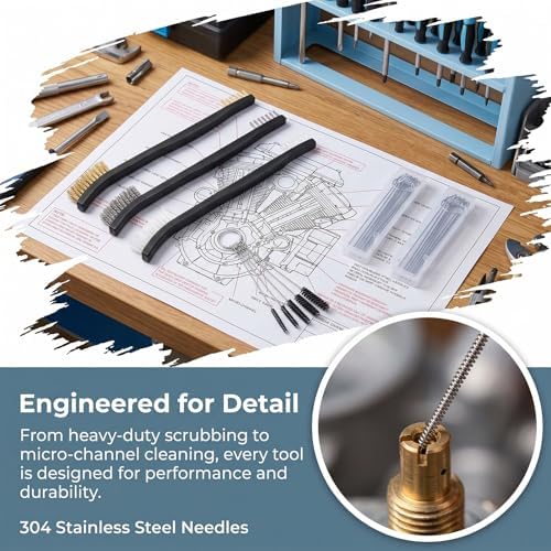 Carburetor Cleaning Kit with Stainless Steel Wires & Brushes - Image 6