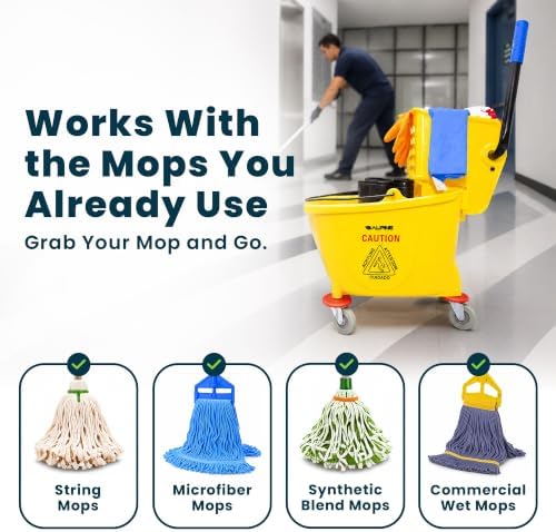 Alpine 36 Quart Commercial Mop Bucket - Image 5