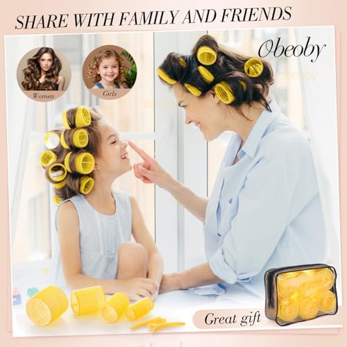 obeoby 4 Sizes Hair Rollers Curlers Set - Image 6