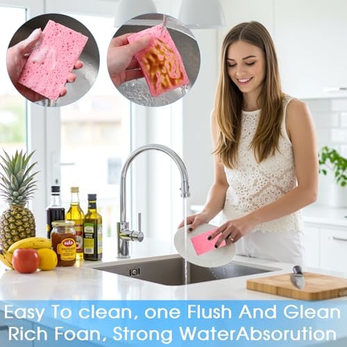 100pcs Kitchen Sponges Bulk Natural Sponges - Image 4