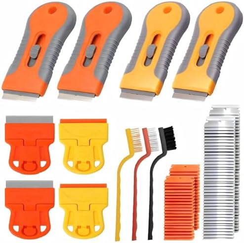 8 Pack Razor Blade Scraper, Retractable Razor Blade Scraper Tool by SpecializedinScrapingandPlasteringTool