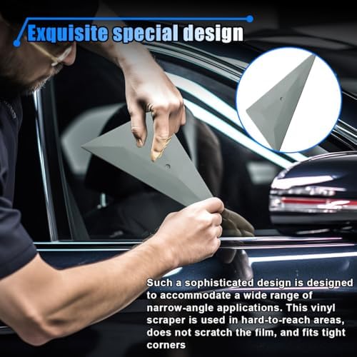 5PCS Triangle Contour Squeegee Car Window Tint Tools - Image 4
