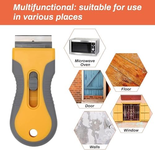 Razor Blade Scrape with 20pcs Extra Blades, Scraper Tool, Razor Blade - Image 6