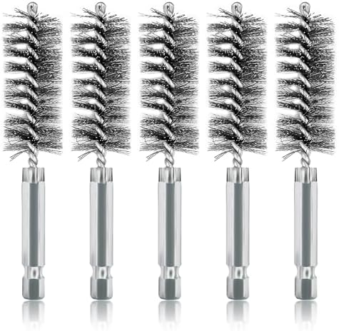 5Pcs 13/16" Stainless Steel Wire Bore Brush by ASNOMY