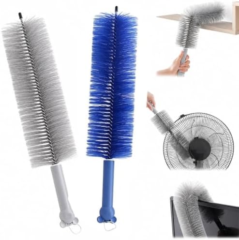 Fan Cleaner Brush with Bendable Microfiber Head, Reusable Washable Ceiling Fan by ByCallMax