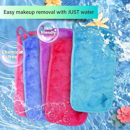 Nugilla Makeup Remover Cloth, 5 Packs Reusable Microfiber Makeup Remover Towels - Image 6