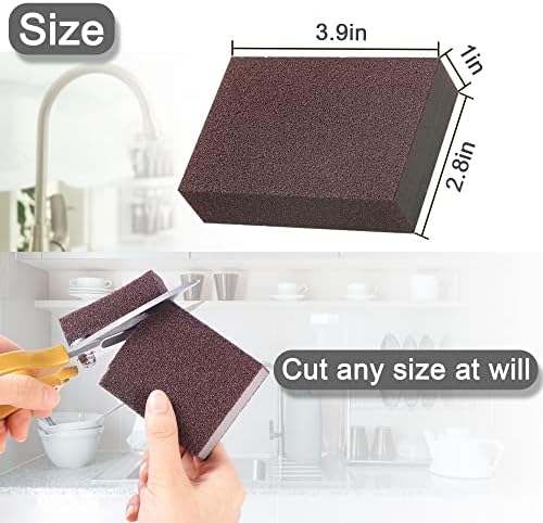 Krisler 8pc Brown Carborundum Sponge - Image 5