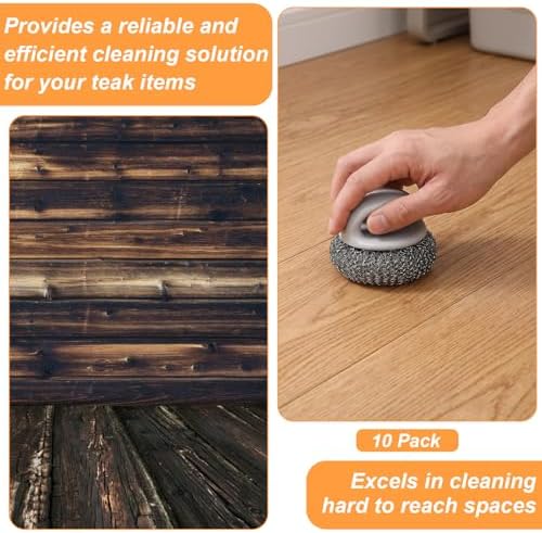 10pcs Stainless Steel Scrubbing Pads - Image 5