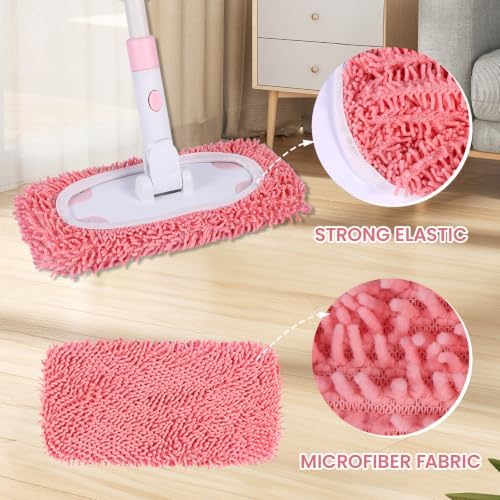 Sweeper Mop System with 3 Reusable Microfiber Mop Pads - Image 2