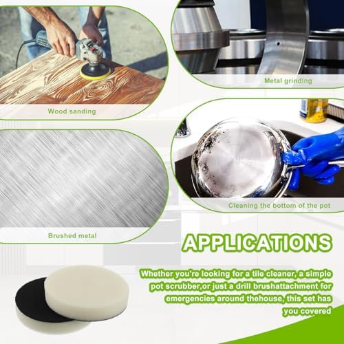 16pcs Foam Pads Power Scrubber Pads Set Electric Scrubber Replacement Scouring - Image 7