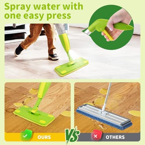 Kids Spray Mop, Fun & Functional Toddler Mop Cleaning Set, Real Working Mini Mop - Image 3