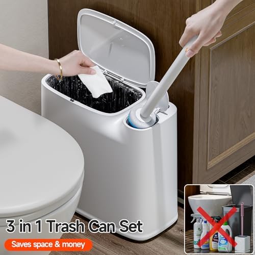 CTIME 3 in 1 Bathroom Trash can - Image 3
