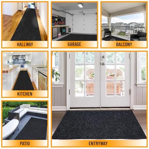 Ottomanson 2x26 Hallway Runner Rug – Non-Slip Indoor Outdoor Door Mat - Image 4