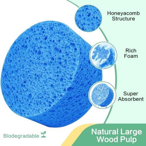 3-Pack Large Sponge, Kitchen Sponges, Handy Sponges, Cellulose Sponges - Image 3