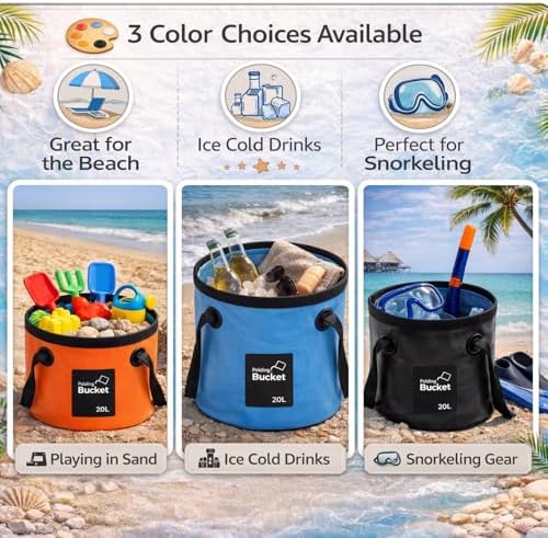 3 Pcs 5 Gallon Collapsible Bucket - Image 3