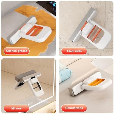 4+6 Self Squeezing Mini Mop, Wet and Dry Use Cleaning System, Foldable Desktop - Image 7