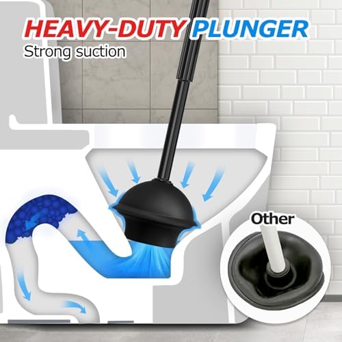 FORASTO 2Pack 4in1 Toilet Plunger and Brush Set - Image 3