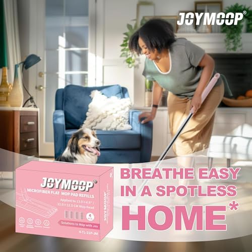 JOYMOOP Flat Mop Pads, Microfiber Cleaning Refills, Washable Replacement Pads - Image 4