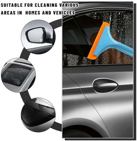 Small Silicone Window Squeegee, 5.9" Super Flexible Car Windshield Squeegee - Image 6