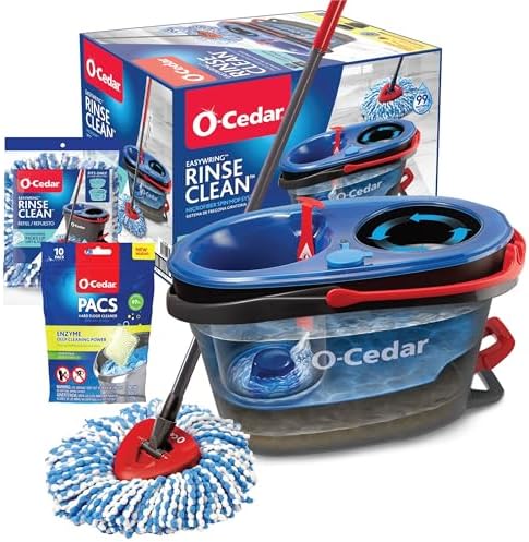 O-Cedar EasyWring RinseClean Microfiber Spin Mop & Bucket Floor Cleaning System by Unknown