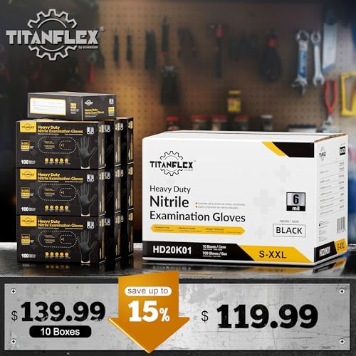TitanFlex Disposable Nitrile Exam Gloves - Image 2