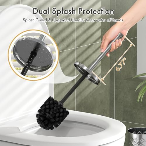 Toilet Bowl Brush and Holder Set 3 Pack - Image 4