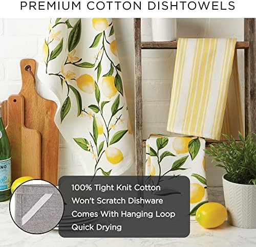 DII French Style Tabletop Kitchen Collection, Dishtowel Set, 3 Piece - Image 6