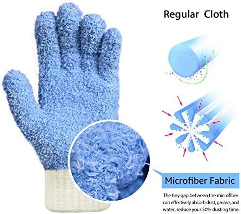 MIG4U Microfiber Dusting Gloves House Cleaning Glove - Image 2