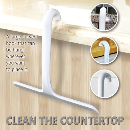 Silicone Shower Squeegee with Hook, Streak-Free Glass Wiper - Image 2