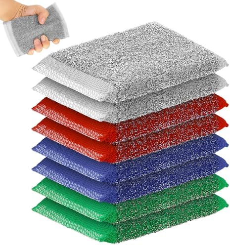Thyle 8 Pack Kitchen Sponges for Dish, Non Scratch Scrubber by Thyle