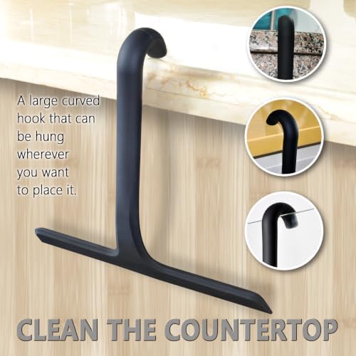 Squeegee Shower with Hook, 11 Inch Silicone Glass Cleaner - Image 2
