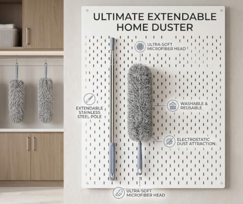 Microfiber Gap Duster with Extendable Long Handle, Bendable Cleaning Tool - Image 5
