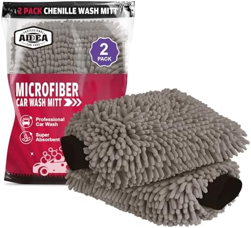 AIDEA Car Wash Mitt Microfiber, Car Wash Brush by AIDEAHOME