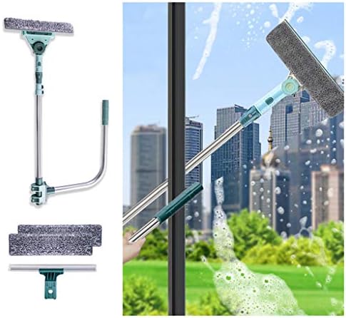 3 in 1 U Shaped Window Cleaning Tool Kit, 4 Piece Set, Double Sided, Plastic by JDWBT