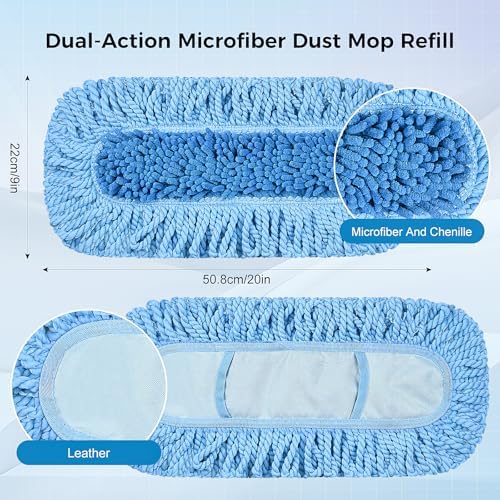 4 Pack Reusable Dust Mop Heads Compatible - Image 3