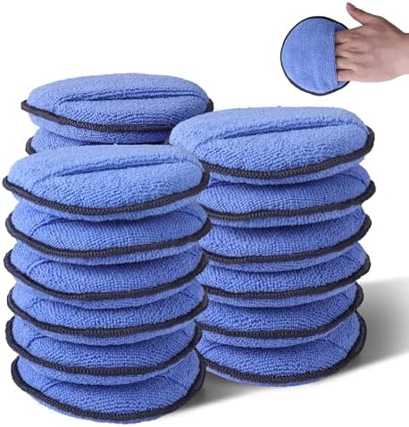 WORKPRO 18-Pack Car Microfiber Wax Applicator Pads by WORKPRO