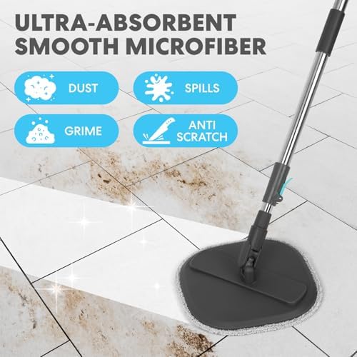 Simpli-Magic 360° Square Spin Mop and Bucket System – Dual Compartment - Image 3