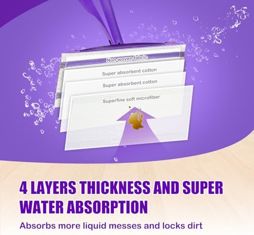 60 Pack Disposable Wet Jet Pads Refill Compatible - Image 3